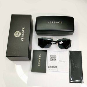 NEW Versace Men's Medusa Black Sunglasses